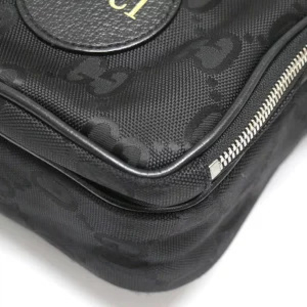 Gucci Off the Grid Shoulder Bag Canvas Leather Black - Picture 4 of 6